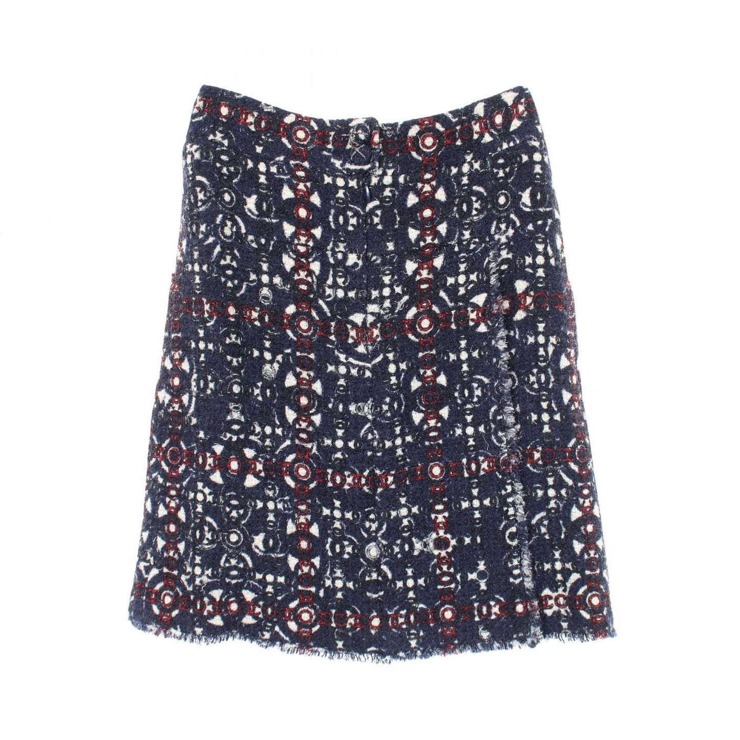 Chanel Skirt CC Logo Tweed Wool — view 2