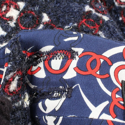 Chanel Skirt CC Logo Tweed Wool — view 8