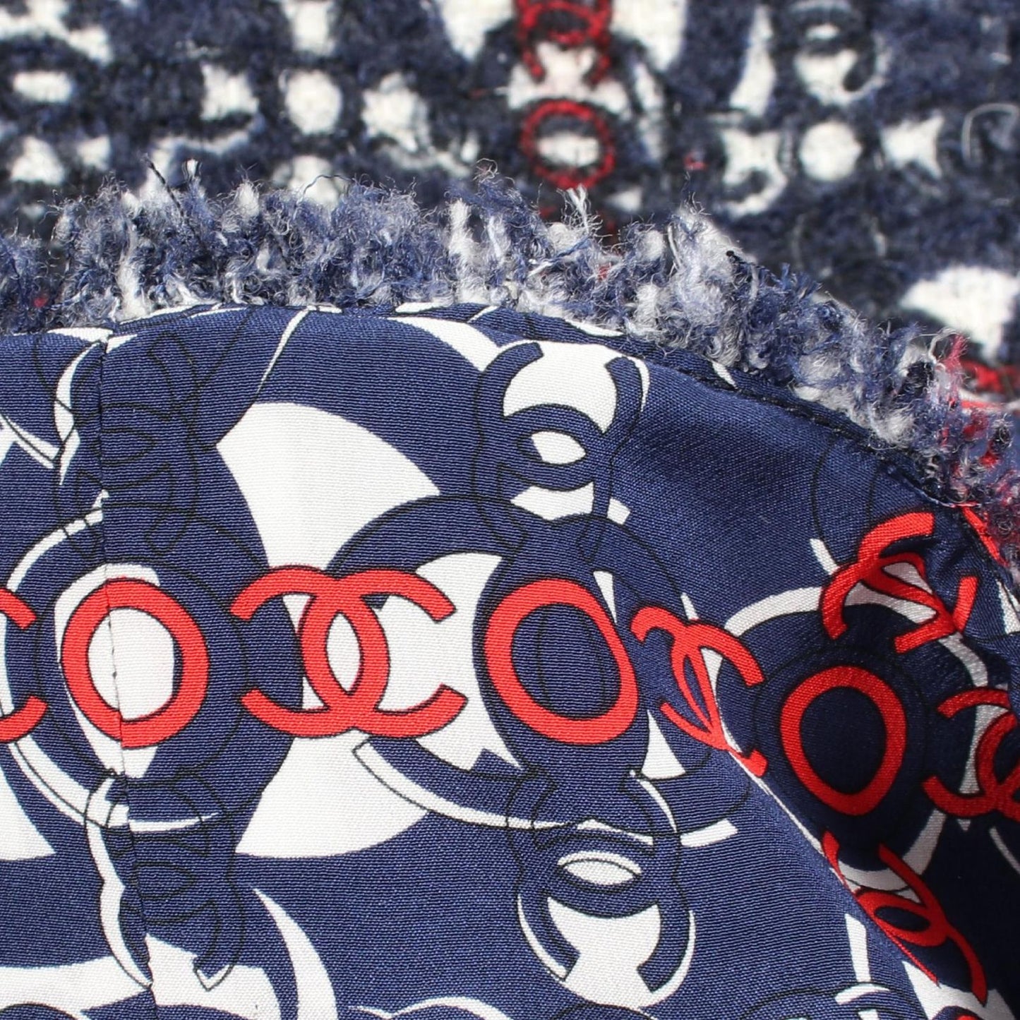 Chanel Skirt CC Logo Tweed Wool — view 9