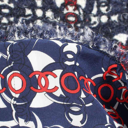 Chanel Skirt CC Logo Tweed Wool — view 9