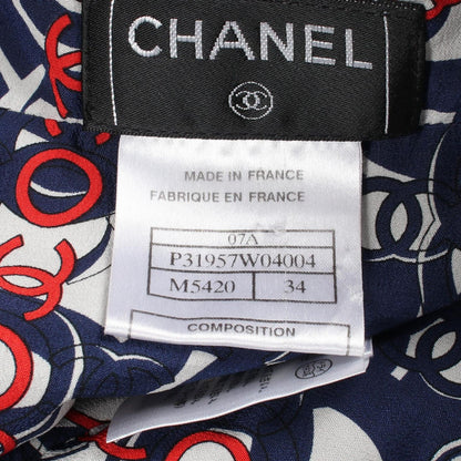 Chanel Skirt CC Logo Tweed Wool — view 5