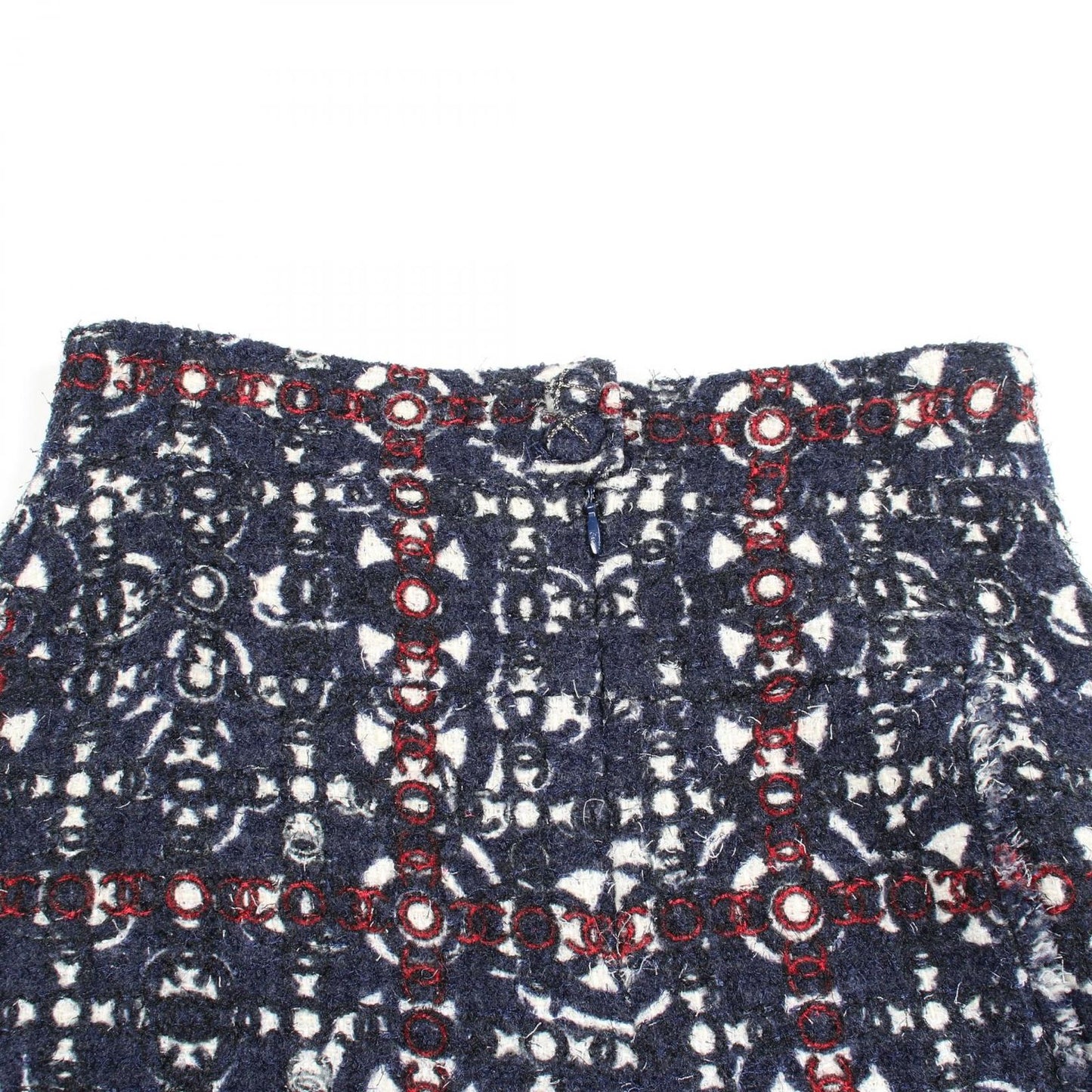 Chanel Skirt CC Logo Tweed Wool — view 6