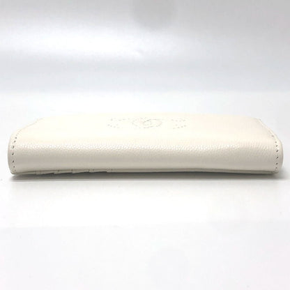 Chanel Card Case CC Logo Wallet Coin Purse Caviar Leather White — view 5