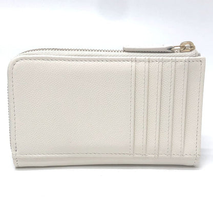 Chanel Card Case CC Logo Wallet Coin Purse Caviar Leather White — view 2