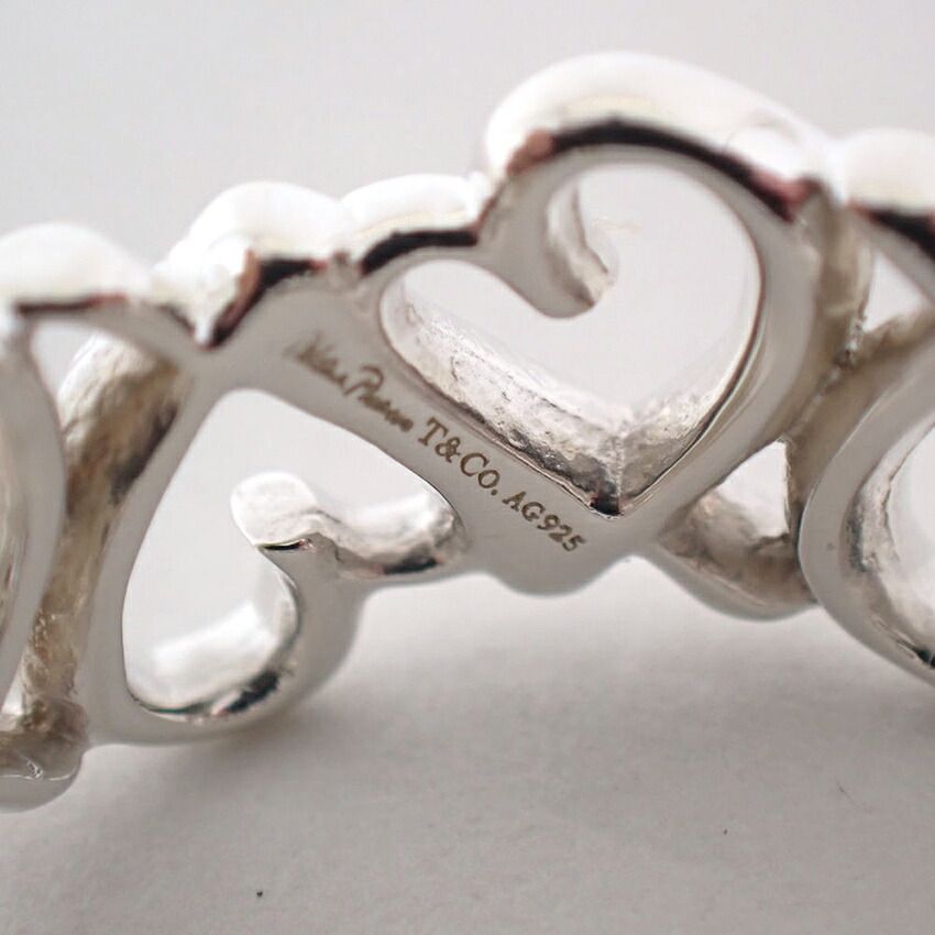 Tiffany & Co 925 Full Eternity Loving Heart No 9 Ring — view 5