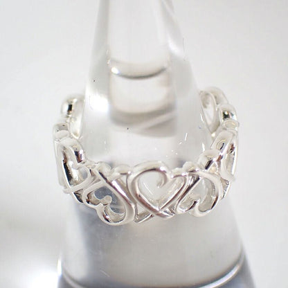 Tiffany & Co 925 Full Eternity Loving Heart No 9 Ring — view 2