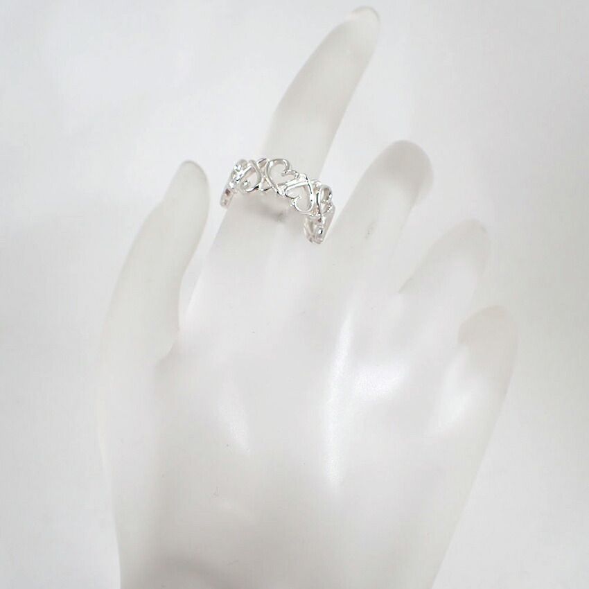 Tiffany & Co 925 Full Eternity Loving Heart No 9 Ring — view 3