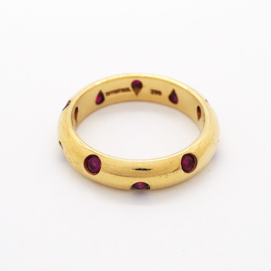 Tiffany & Co Ring Dots 18K Yellow Gold Ruby — view 3