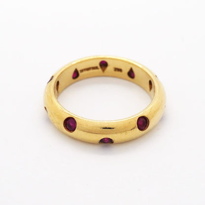 Tiffany & Co Ring Dots 18K Yellow Gold Ruby — view 3