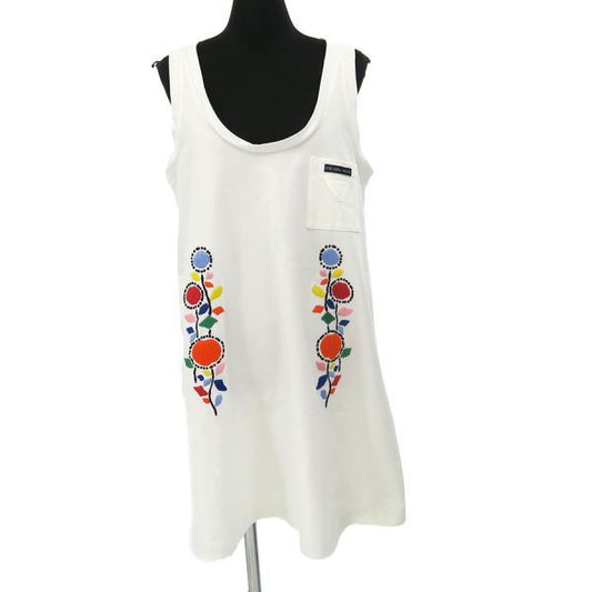 Prada Sleeveless Dress White