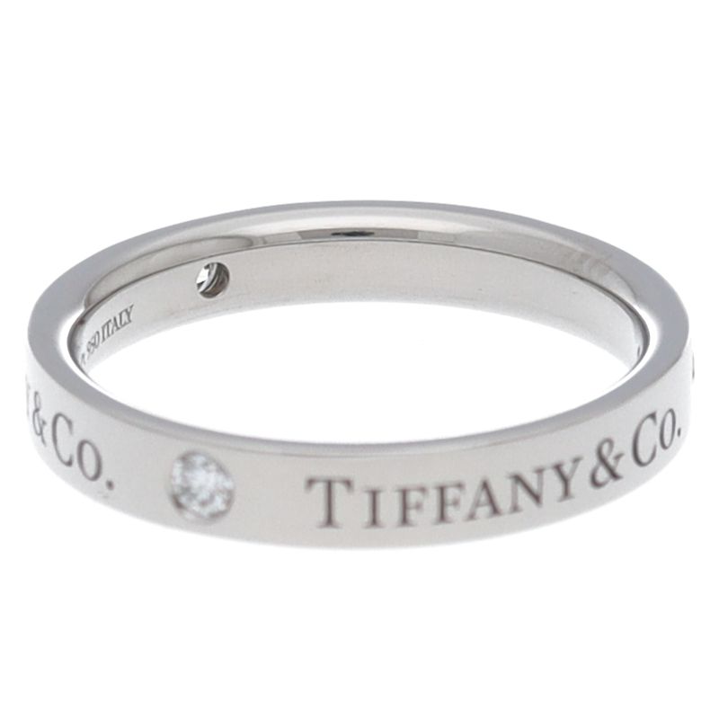 Tiffany & Co Flat Band Diamond Ring — view 5