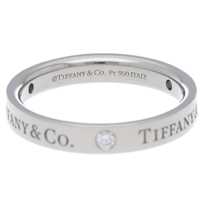Tiffany & Co Flat Band Diamond Ring — view 2