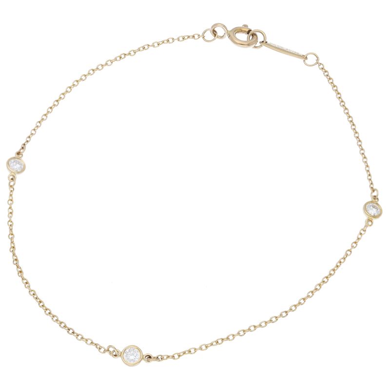 Tiffany & Co by the Yard Diamond Bracelet Ct 18K Yellow Gold