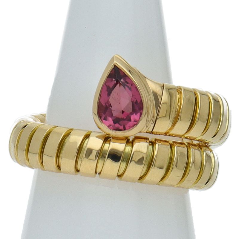 Bvlgari Tubokastrumarin Ring 18K Yellow Gold