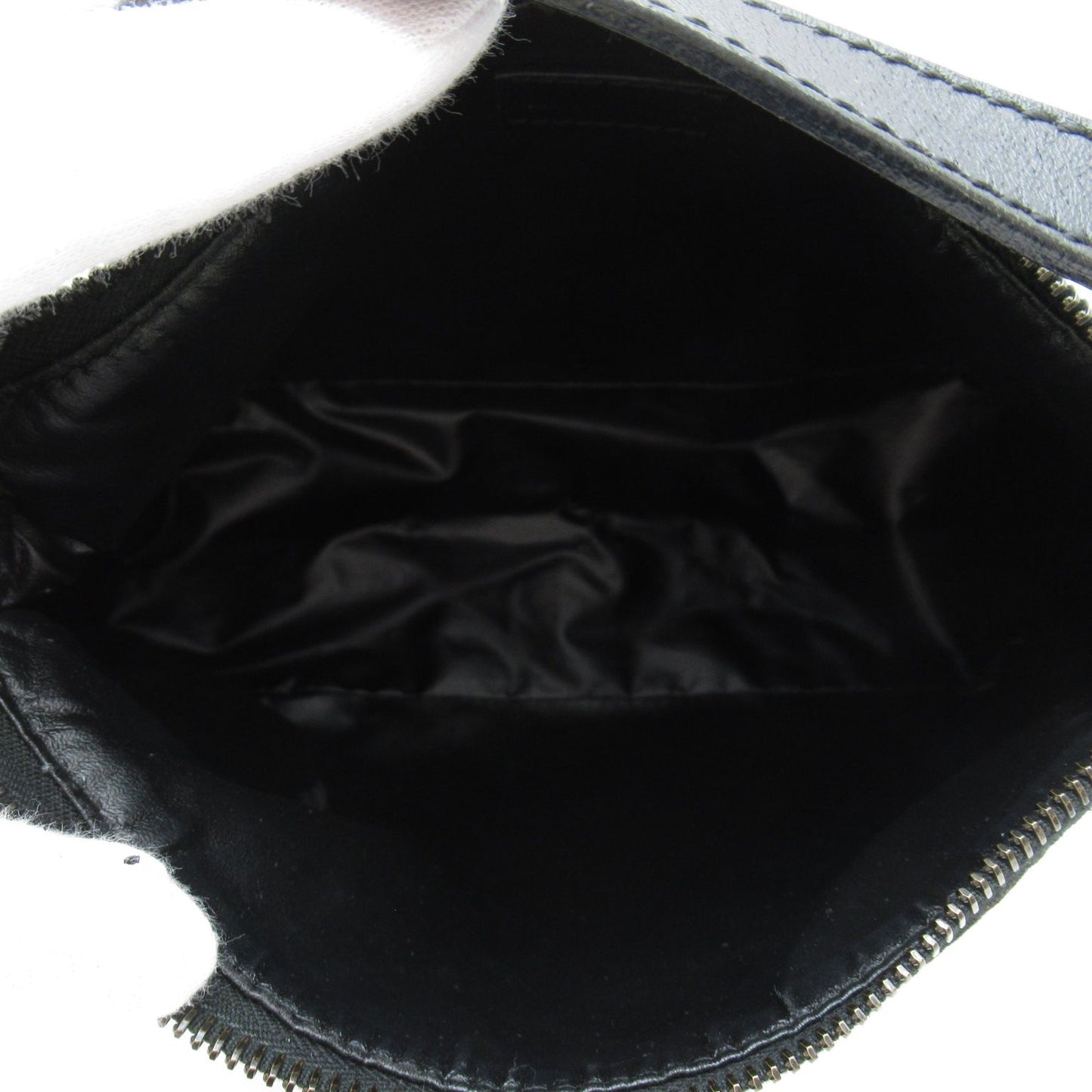 Fendi Zucchino Handbag Canvas Leather Black — view 7