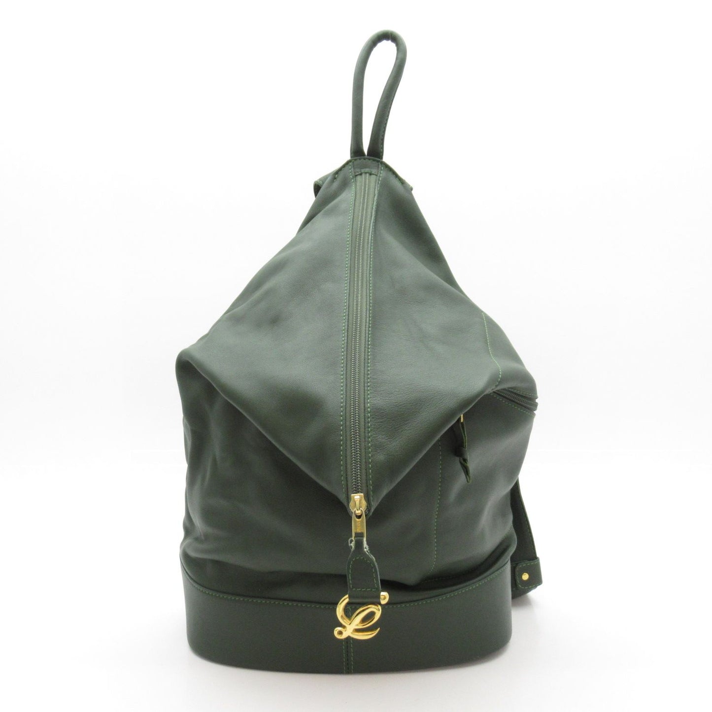 Loewe Anton Sling Backpack Leather Green