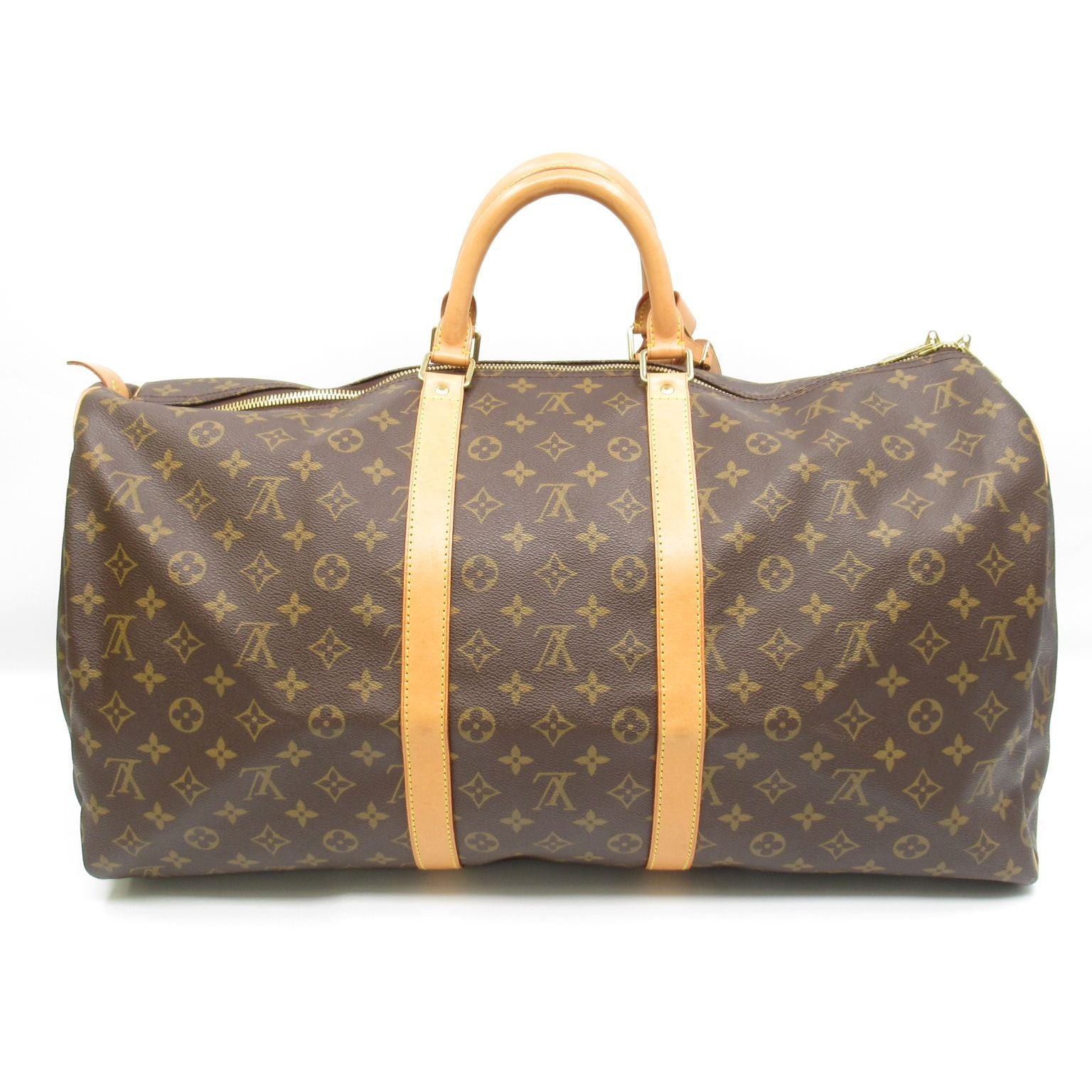 Louis Vuitton Keepall 55 Monogram Boston Bag Brown — view 4
