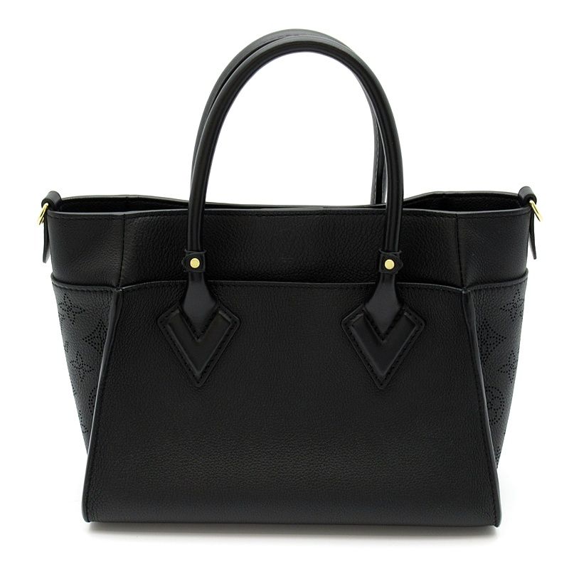 Louis Vuitton on My Side PM Monogram Mahina Shoulder Bag Black — view 4