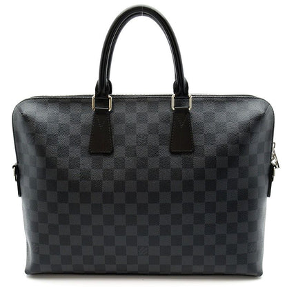 Louis Vuitton Porte Documents Jules Damier Graphite Business Bag Black Gray