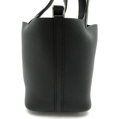 Hermes Picotin Lock PM Taurillon Clemence Handbag Black — view 3