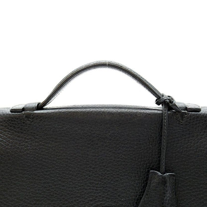 Hermes Sac a Depeches 27 Taurillon Clemence Business Bag Black — view 2