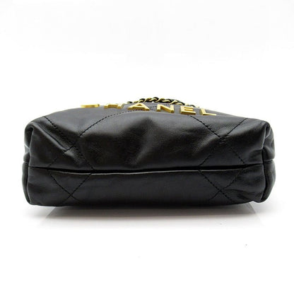 Chanel 22 Mini Handbag Calf Black — view 6