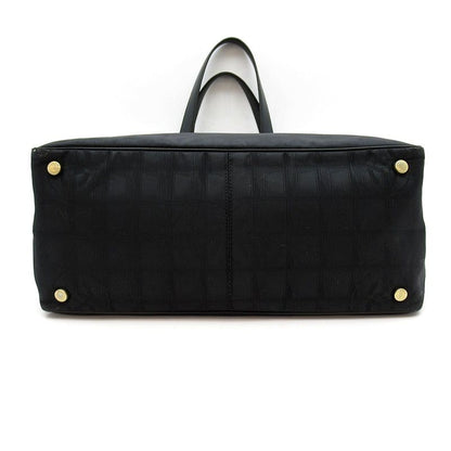 Chanel New Travel Line Tote MM Nylon Calf Black — view 6