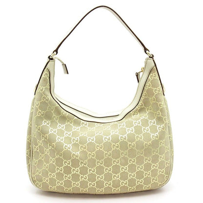 Gucci Shoulder Bag Suede Leather Beige — view 4