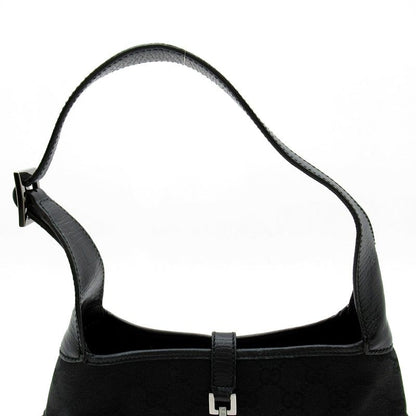 Gucci Jackie Shoulder Bag GG Canvas Leather Black — view 2