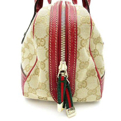 Gucci Princy Mini Boston Bag GG Canvas Tote Beige — view 3