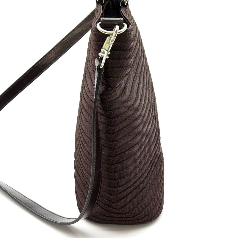 Gucci Bamboo 2-Way Handbag Canvas Leather Brown — view 3