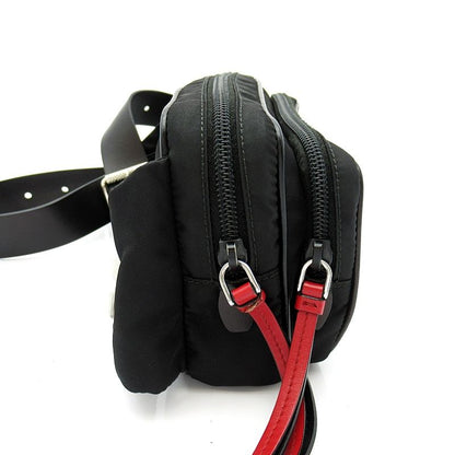Prada Studded Waist Pouch Belt Bag Nylon Black — view 5