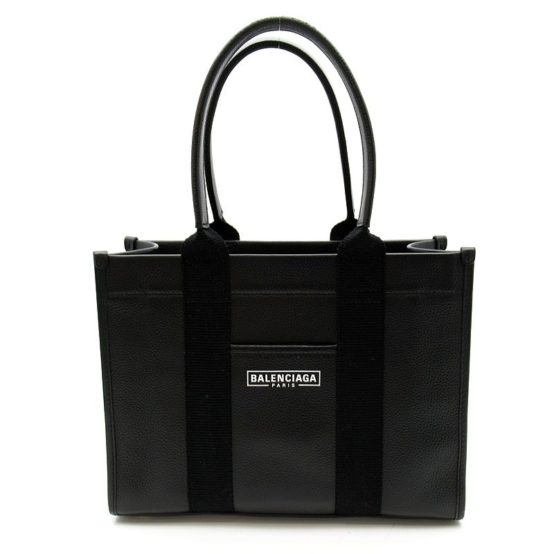 Balenciaga 2-Way Handbag Leather Black