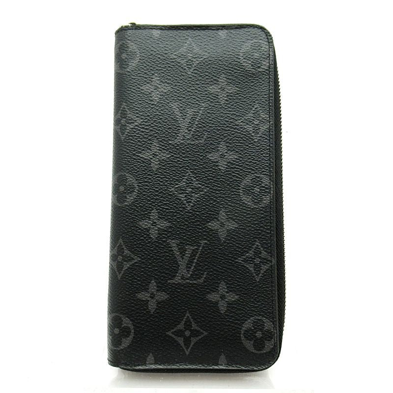 Louis Vuitton Zippy Wallet Vertical Monogram Eclipse Black