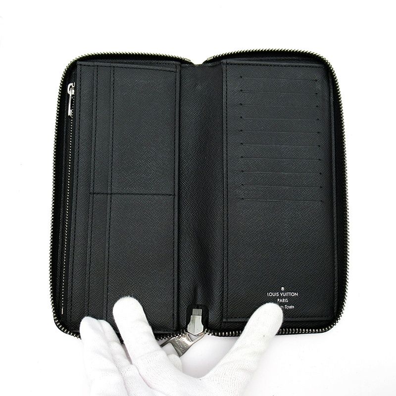 Louis Vuitton Zippy Wallet Vertical Monogram Eclipse Black — view 6
