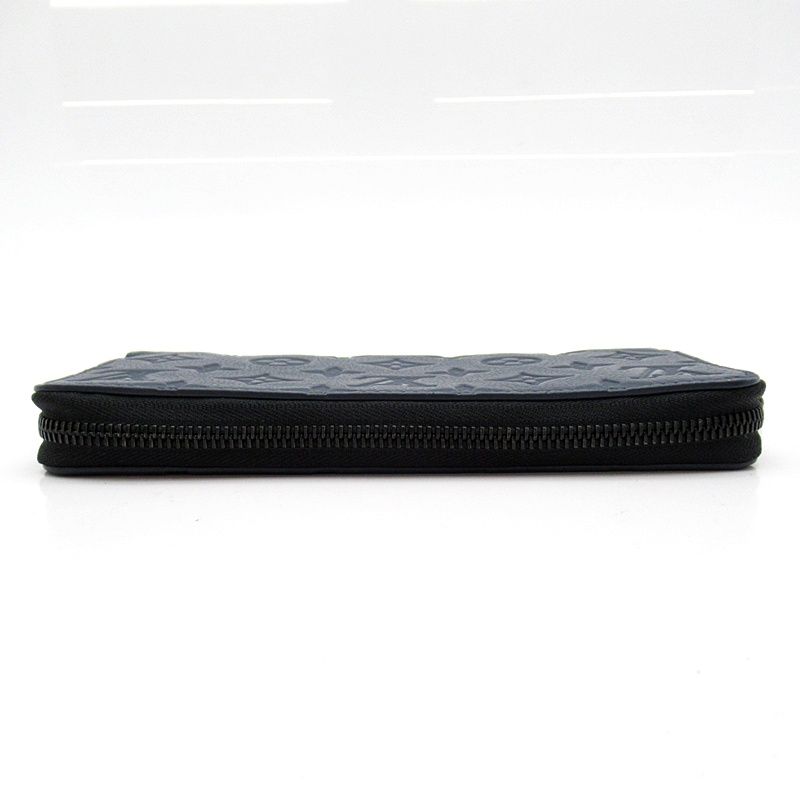 Louis Vuitton Zippy Wallet Horizontal Monogram Shadow Navy Blue — view 3