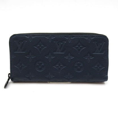Louis Vuitton Zippy Wallet Horizontal Monogram Shadow Navy Blue