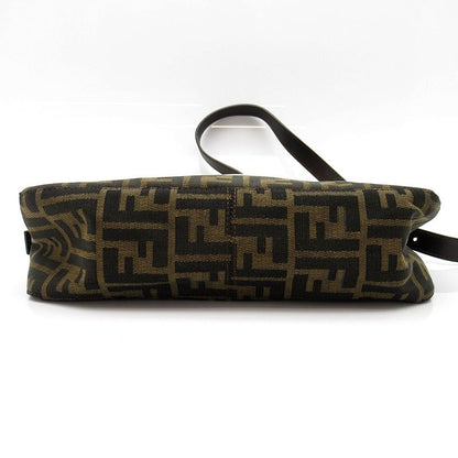Fendi Zucca Shoulder Bag Canvas Leather Brown — view 6