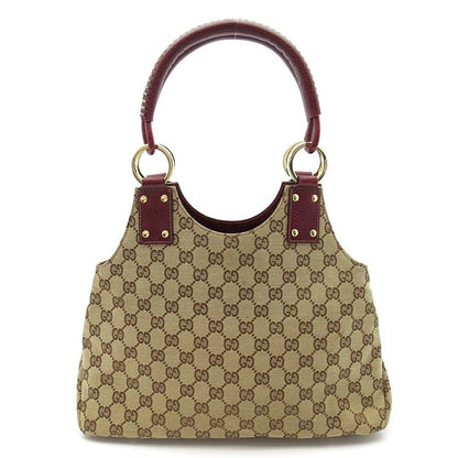Gucci Handbag GG Canvas Leather Beige Bordeaux — view 4