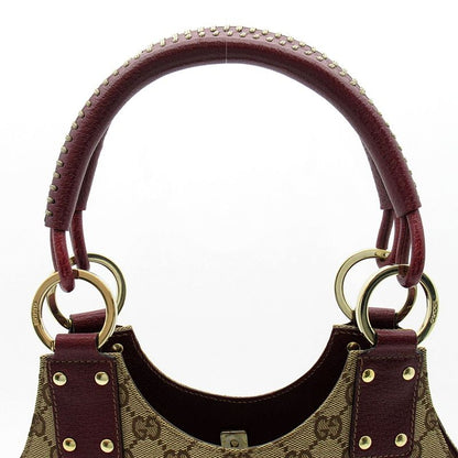 Gucci Handbag GG Canvas Leather Beige Bordeaux — view 2