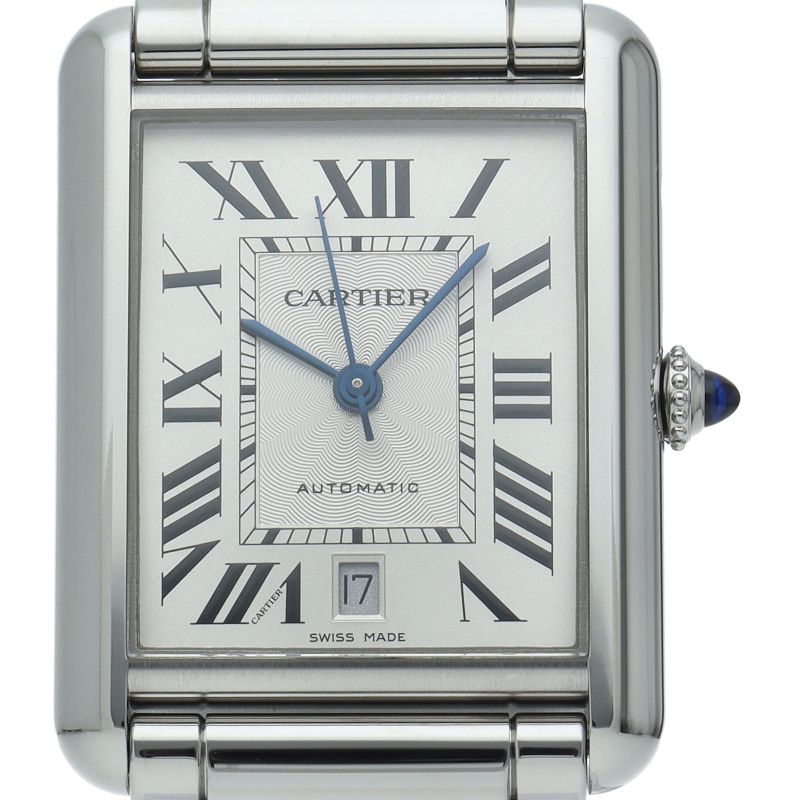 Cartier Tank Must XL Watch Auto SS Silver