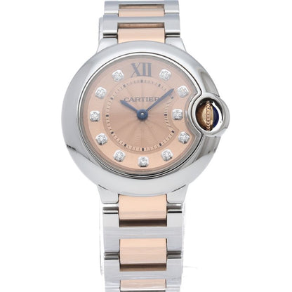 Cartier Ballon Blue SM Watch 28 Diamond 18K Pink Gold SS — view 2