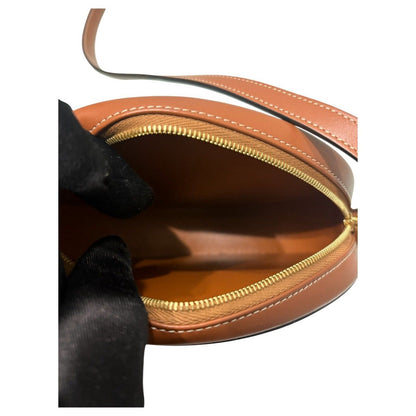 Celine Triomphe Oval Brown Leather Shoulder Bag — view 8