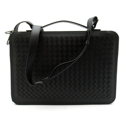 Bottega Veneta Briefcase 2-Way Shoulder Intrecciato Black Beauty — view 4