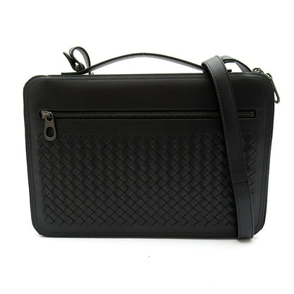 Bottega Veneta Briefcase 2-Way Shoulder Intrecciato Black Beauty