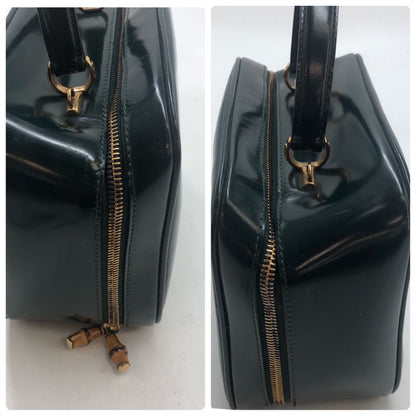 Gucci Vanity Shoulder Bag Makeup Pouch Enamel Green — view 3