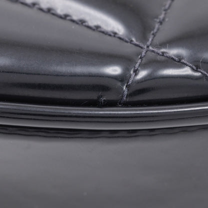 Chanel Vanity Round Patent Leather Enamel Handbag — view 4
