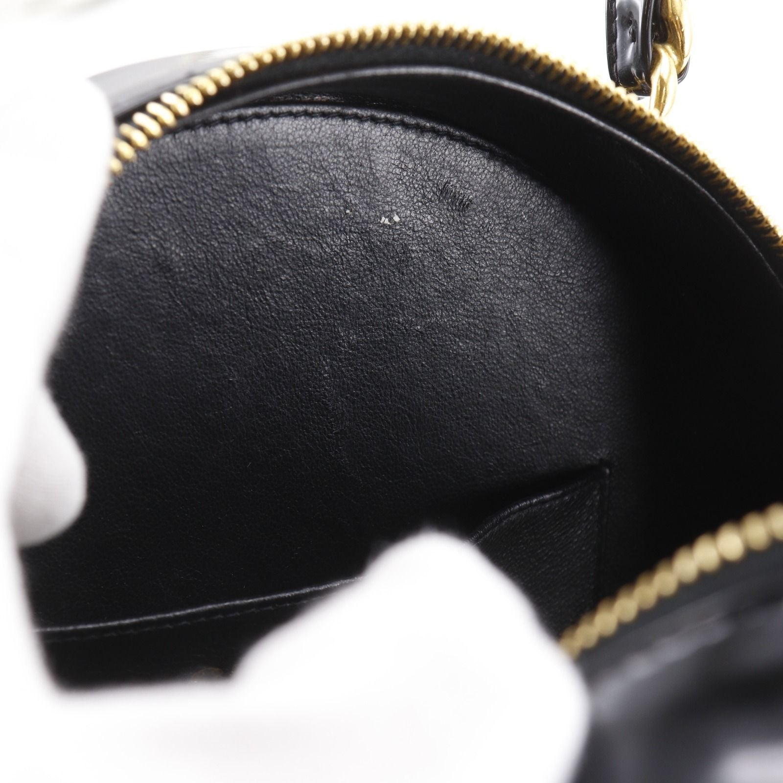 Chanel Vanity Round Patent Leather Enamel Handbag — view 8