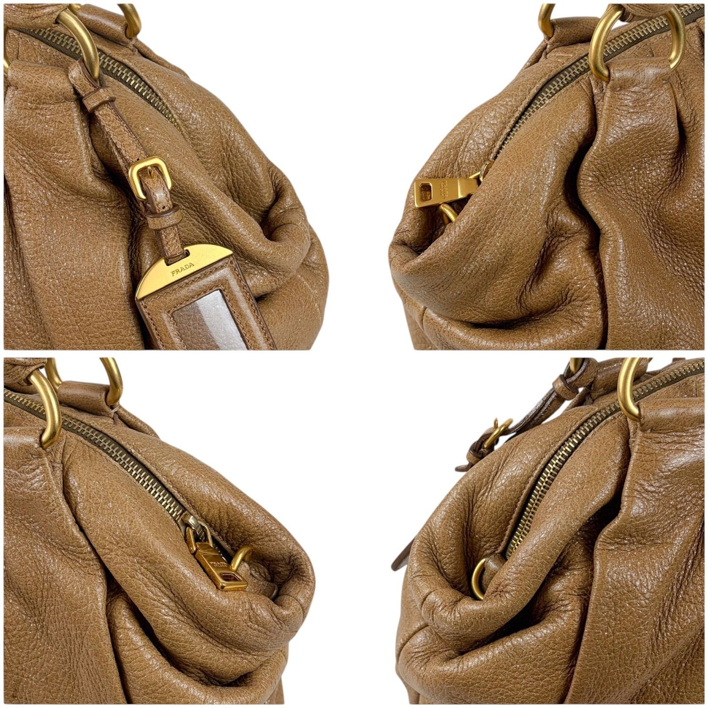 Prada Vitello Daino Leather Hand Tote Handbag — view 4