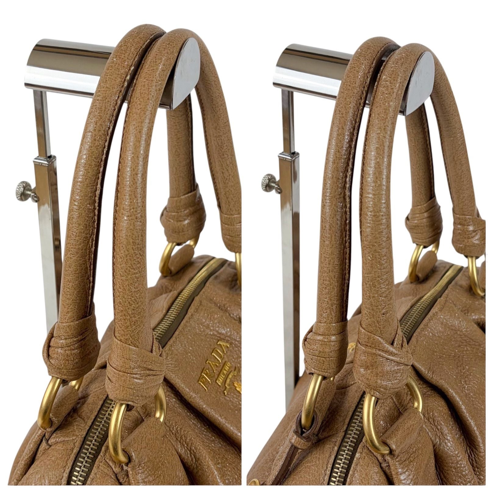 Prada Vitello Daino Leather Hand Tote Handbag — view 6